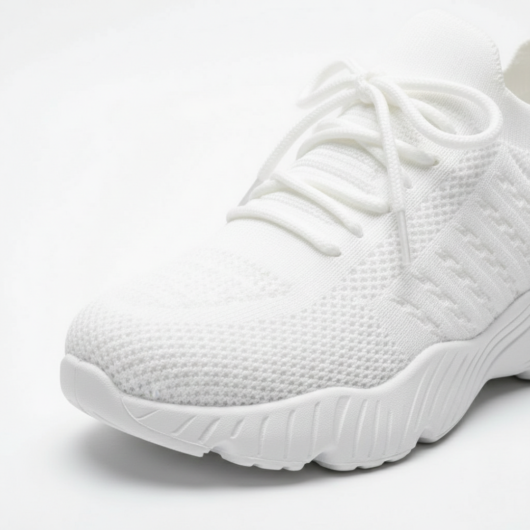 Maia | Zapatillas Running Mujer Knit Cordones Suela Gruesa Cuello Tipo Calcetín