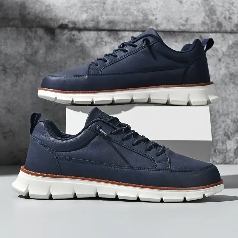 Adrián | Zapatillas de Cuero Casual Hombre Suela Flexible