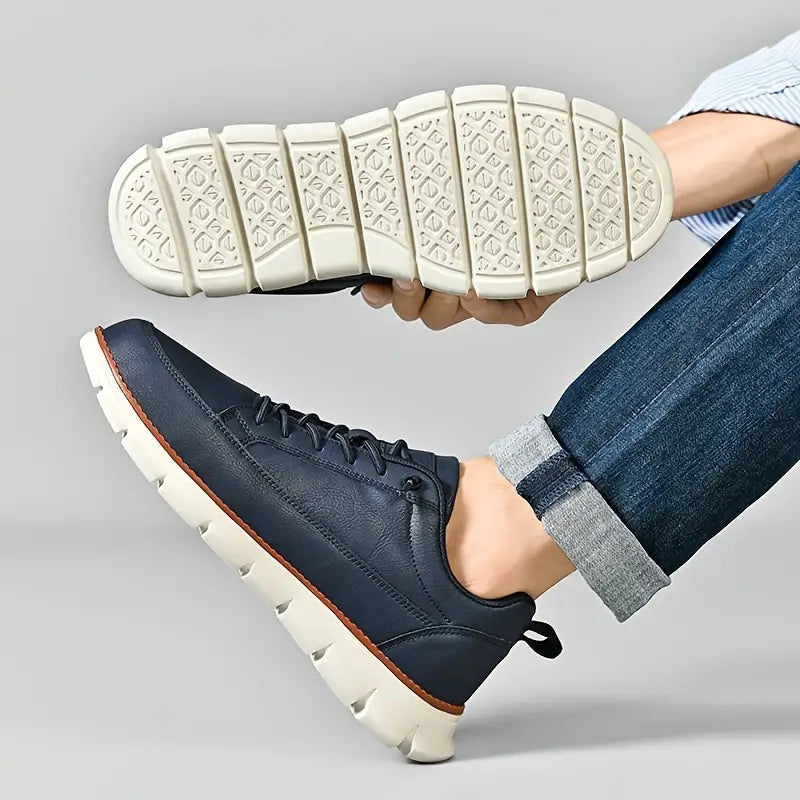 Adrián | Zapatillas de Cuero Casual Hombre Suela Flexible