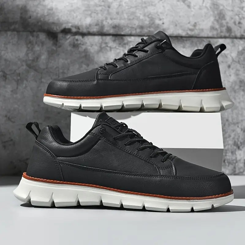 Adrián | Zapatillas de Cuero Casual Hombre Suela Flexible