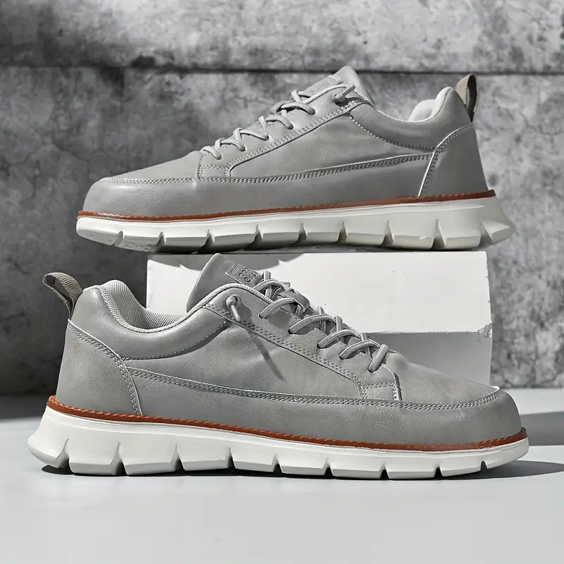 Adrián | Zapatillas de Cuero Casual Hombre Suela Flexible