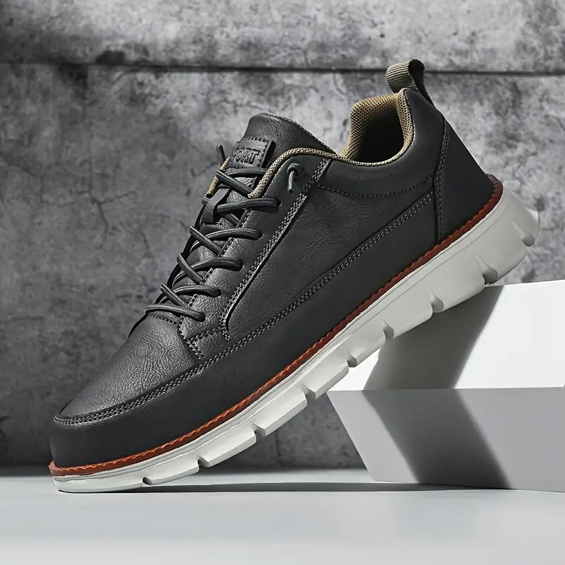 Adrián | Zapatillas de Cuero Casual Hombre Suela Flexible