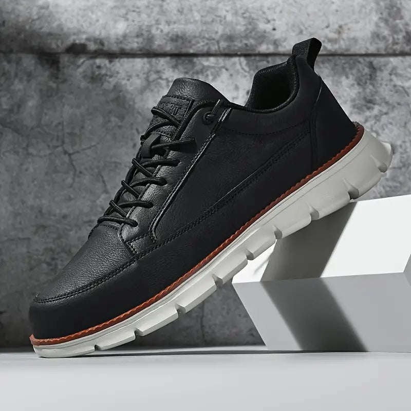 Adrián | Zapatillas de Cuero Casual Hombre Suela Flexible