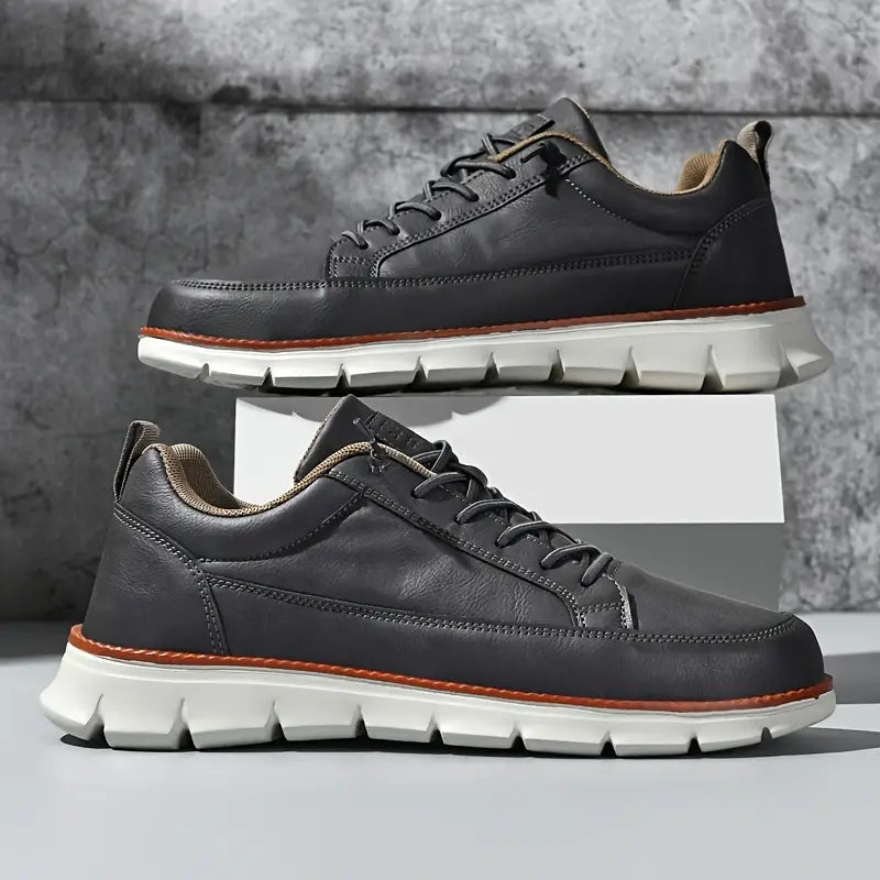 Adrián | Zapatillas de Cuero Casual Hombre Suela Flexible