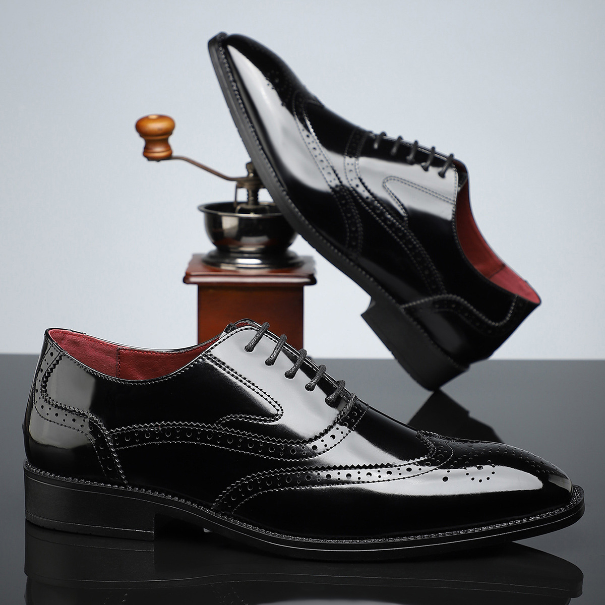 Arnau | Zapatos Brogue de Cuero Hombre Blucher Wingtip