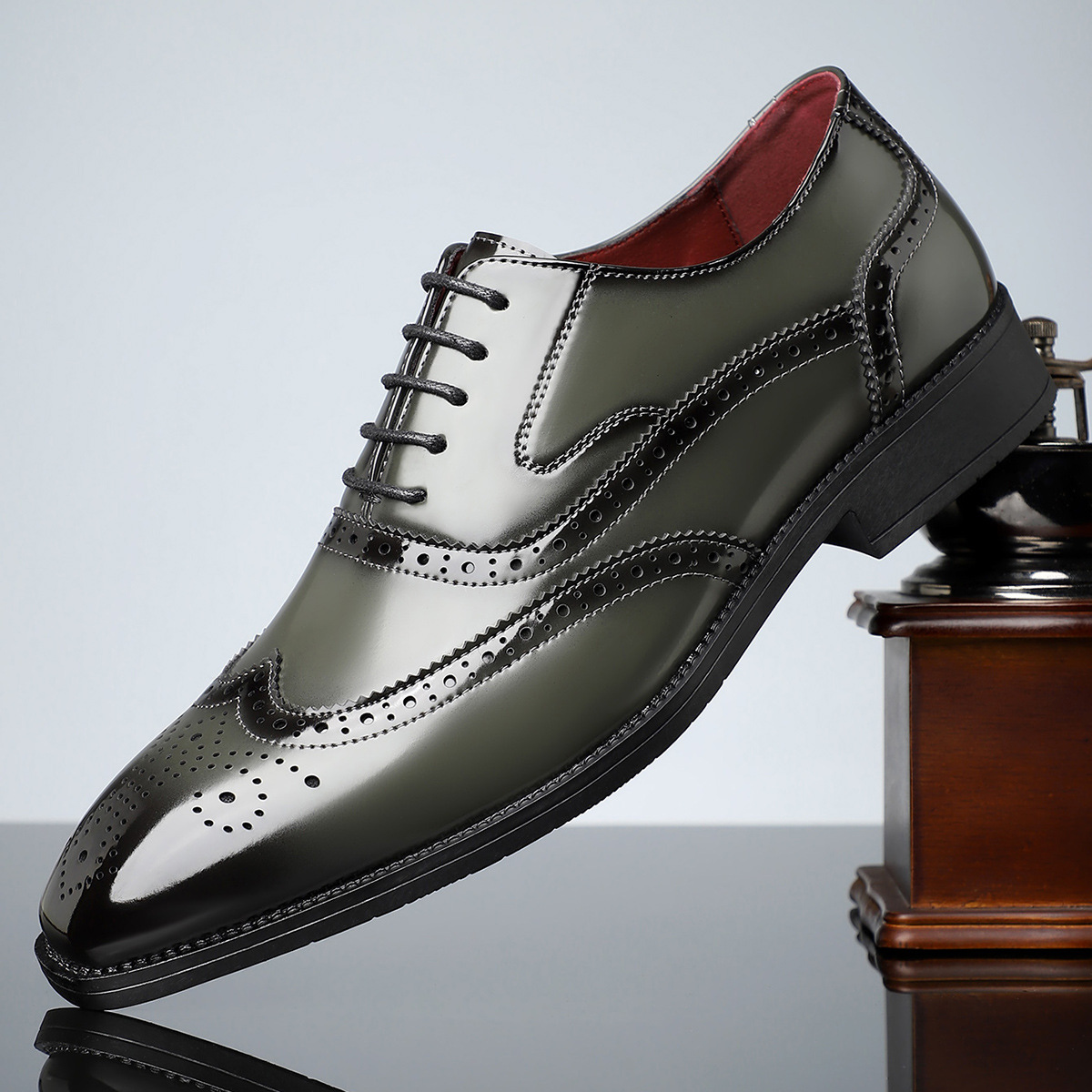 Arnau | Zapatos Brogue de Cuero Hombre Blucher Wingtip
