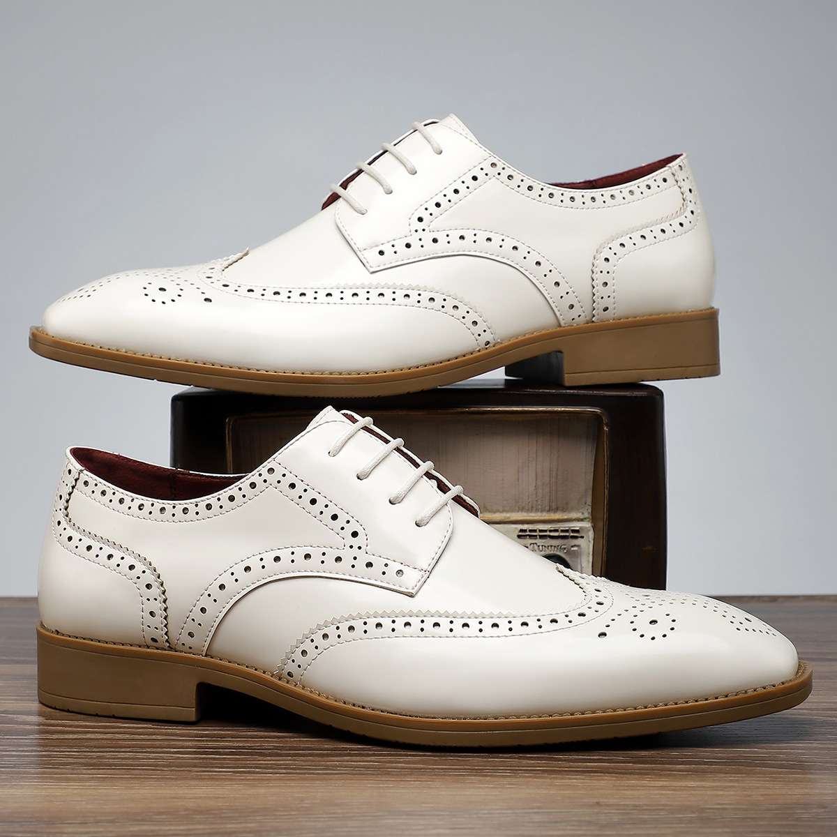 Arnau | Zapatos Brogue de Cuero Hombre Blucher Wingtip