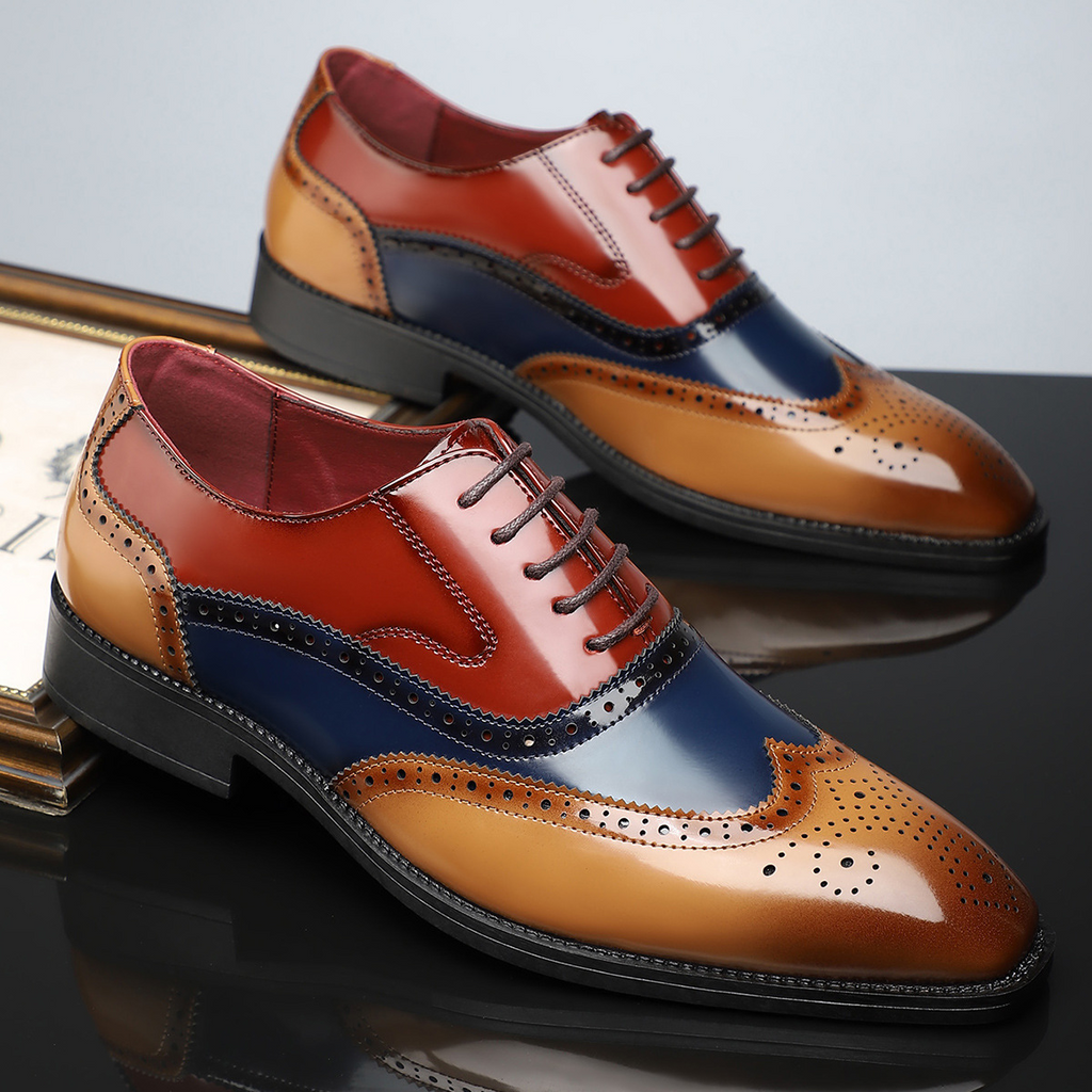 Arnau | Zapatos Brogue de Cuero Hombre Blucher Wingtip