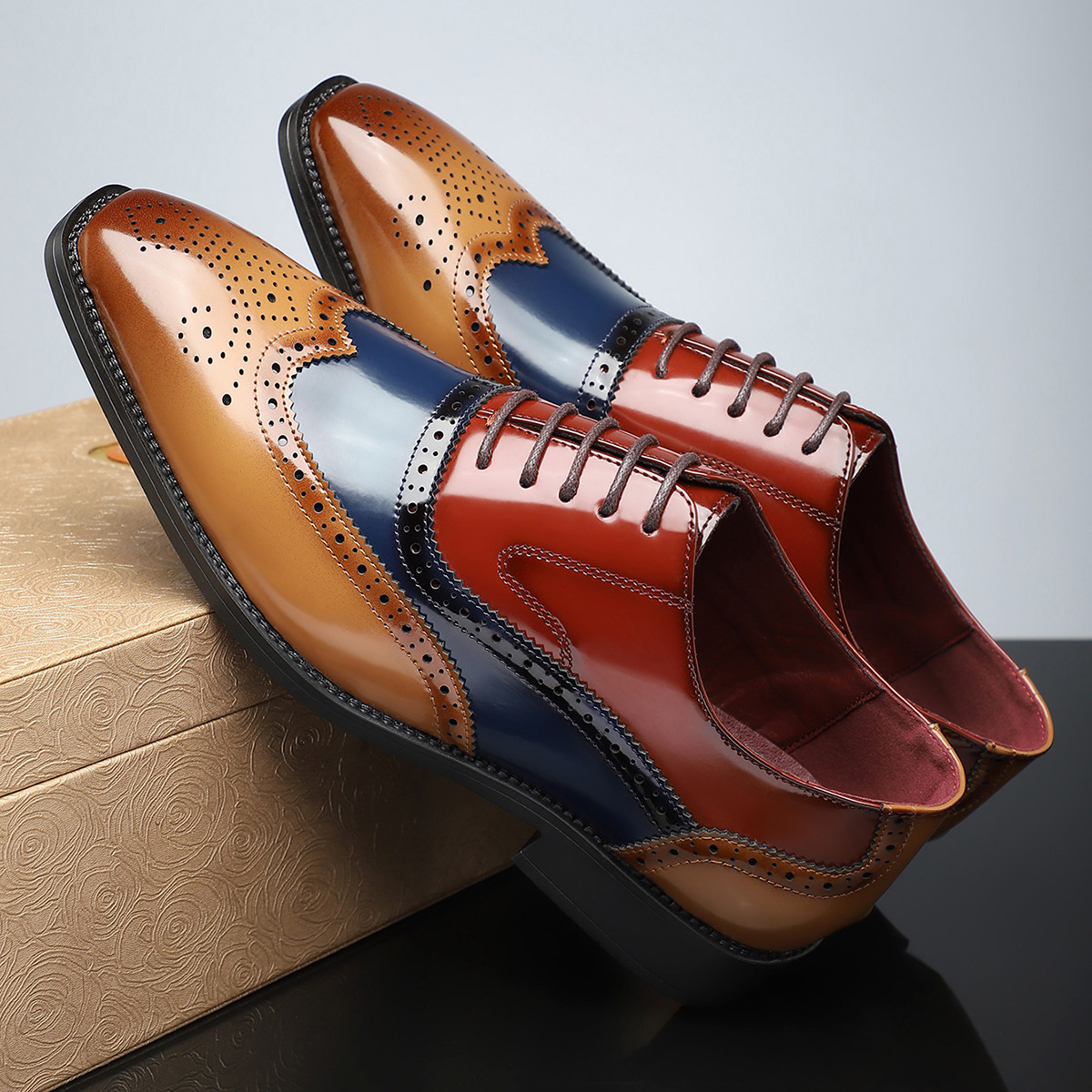 Arnau | Zapatos Brogue de Cuero Hombre Blucher Wingtip