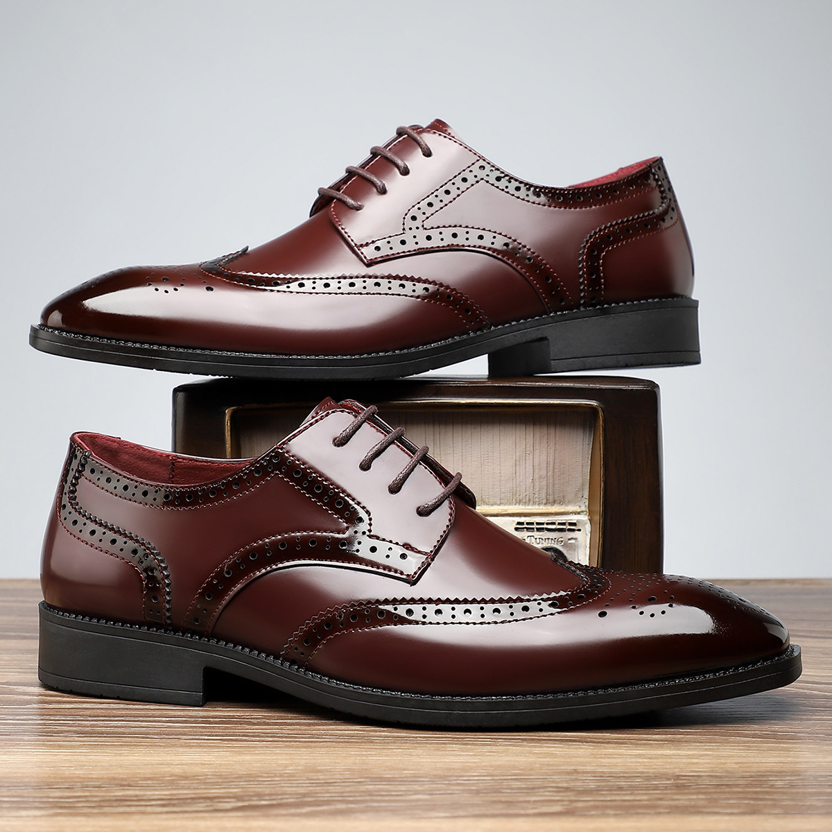 Arnau | Zapatos Brogue de Cuero Hombre Blucher Wingtip