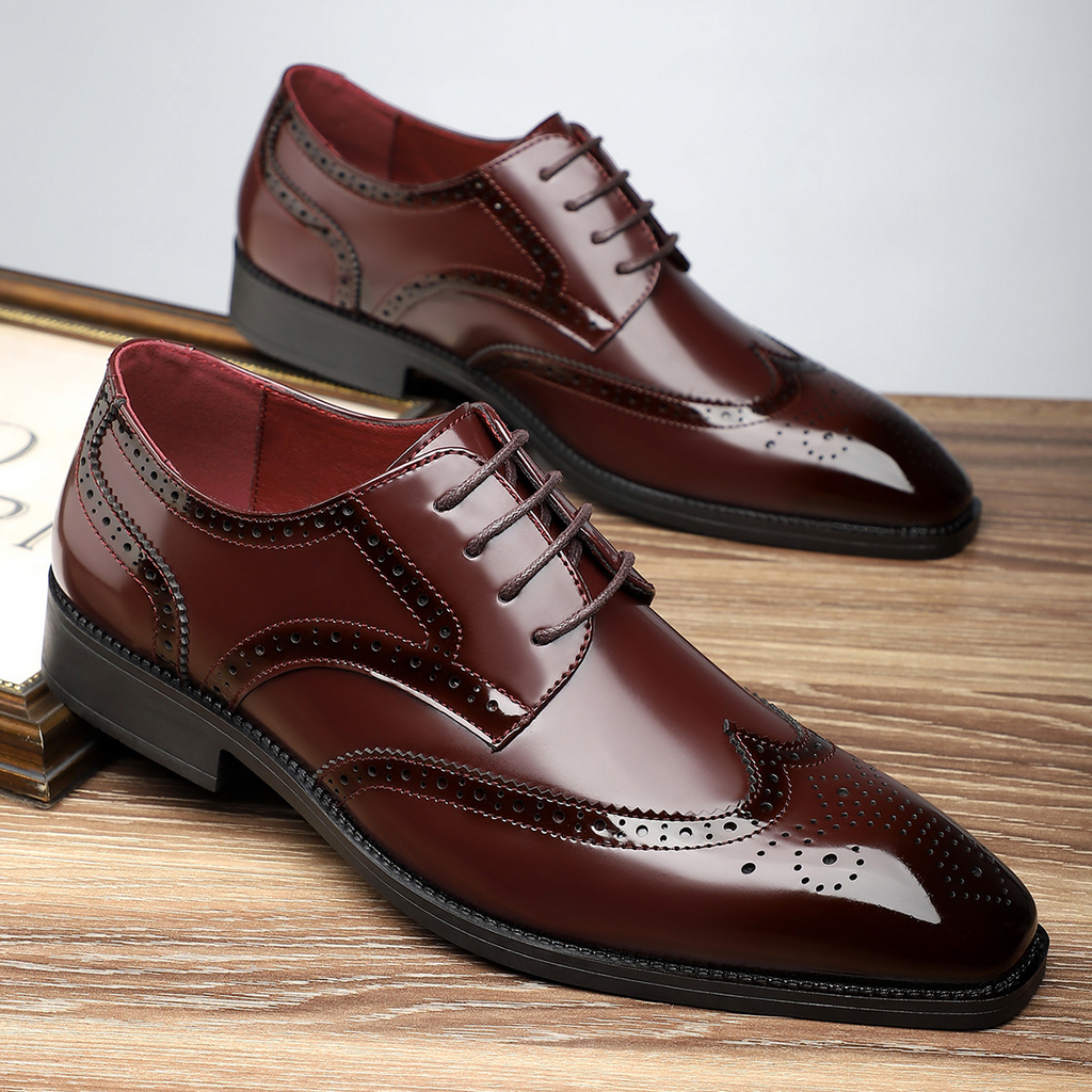 Arnau | Zapatos Brogue de Cuero Hombre Blucher Wingtip