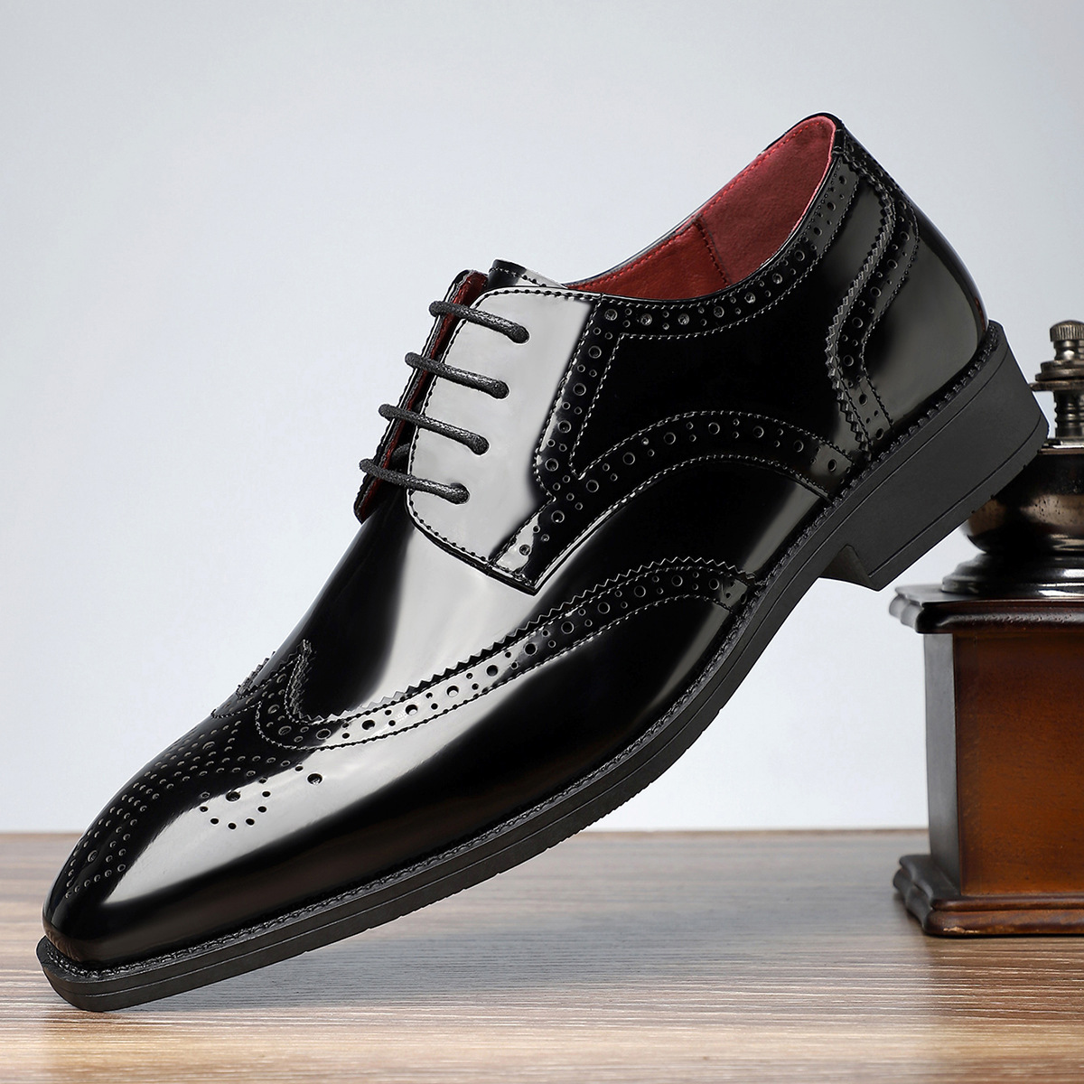 Arnau | Zapatos Brogue de Cuero Hombre Blucher Wingtip