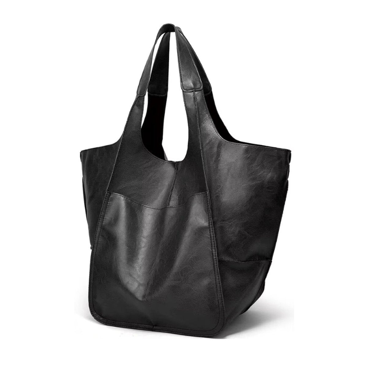 Berta | Tote Bag de Cuero Grande Mujer Bolsillos Exteriores