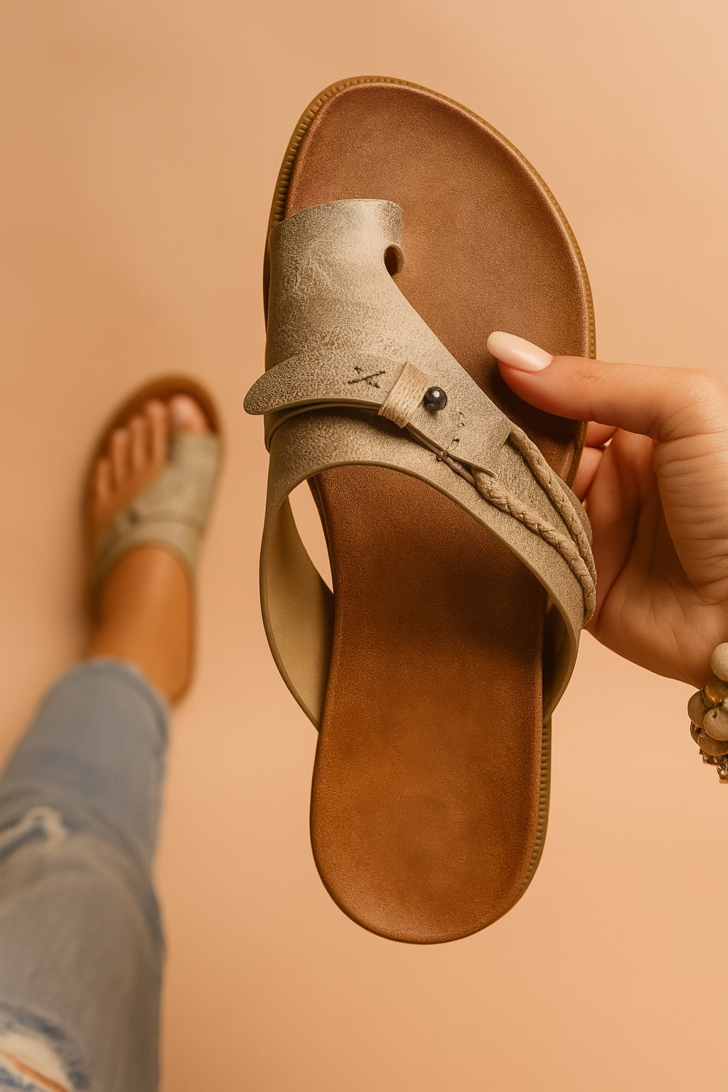 Esperanza | Chanclas Plataforma Hebilla Mujer Tira Ancha