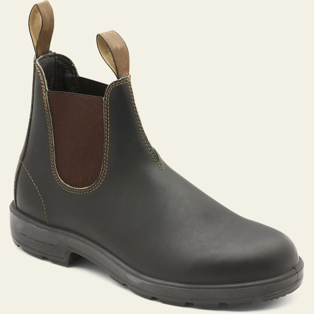 Darío | Botas de Trabajo de Cuero Hombre Elástico Lateral