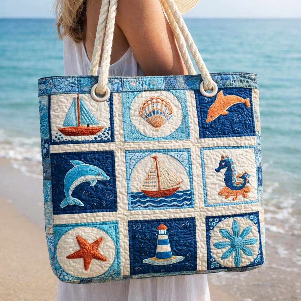 Dolores | Bolso Tote de Playa Artesanal Mujer Asas de Cuerda Estampado