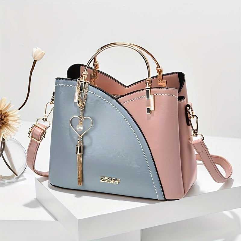 Elena | Bolso de Mano Mujer Asa Superior Dorada