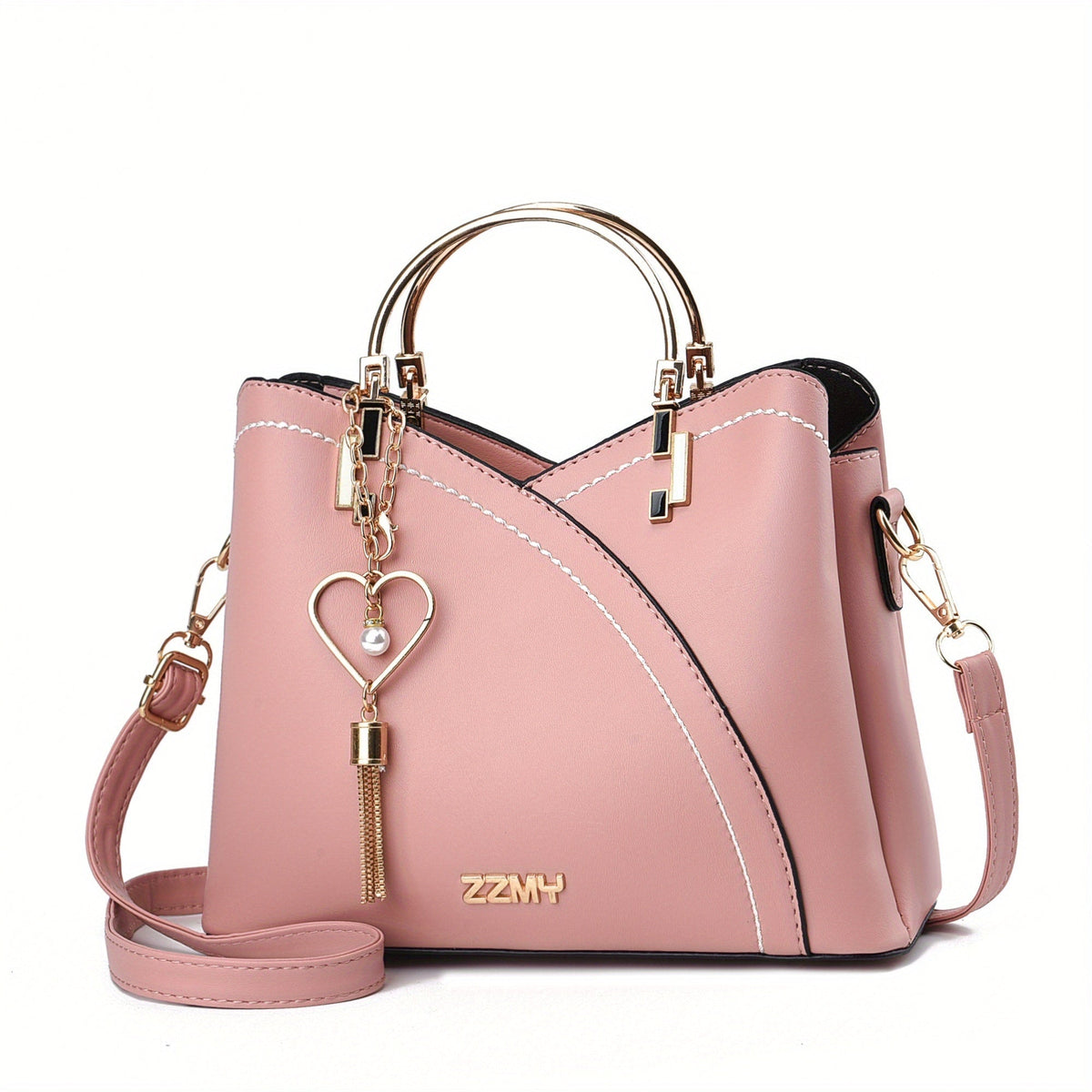 Elena | Bolso de Mano Mujer Asa Superior Dorada