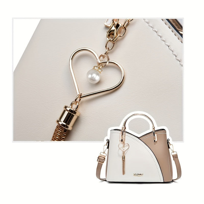 Elena | Bolso de Mano Mujer Asa Superior Dorada