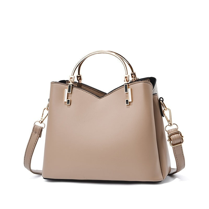 Elena | Bolso de Mano Mujer Asa Superior Dorada