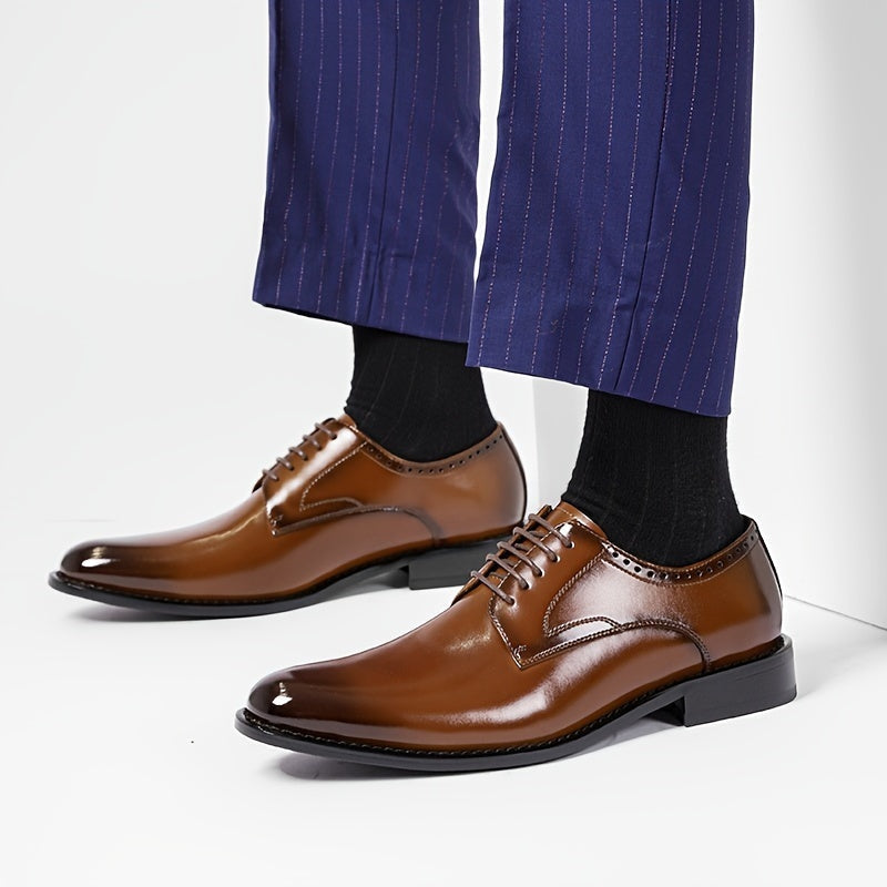 Emilio | Zapatos Derby de Cuero Hombre Cordones Estilo Oxford