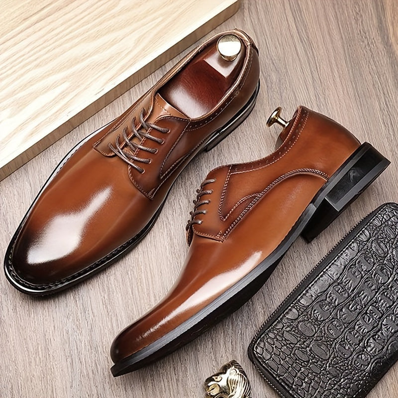 Emilio | Zapatos Derby de Cuero Hombre Cordones Estilo Oxford