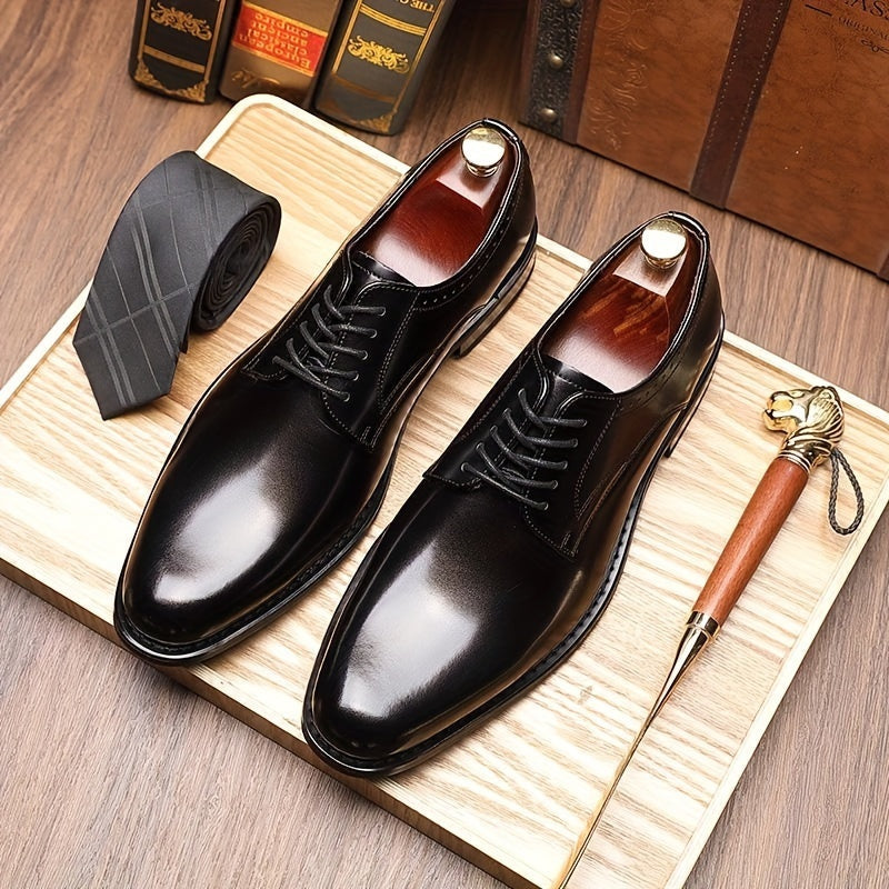 Emilio | Zapatos Derby de Cuero Hombre Cordones Estilo Oxford