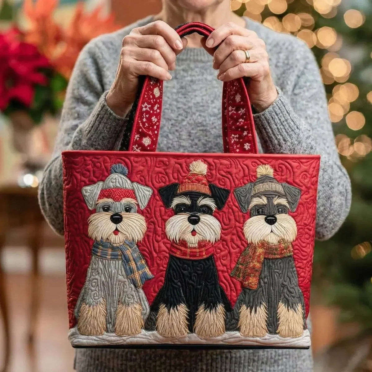 Encarnación | Bolso Tote Acolchado Artesanal Mujer Estampado Único