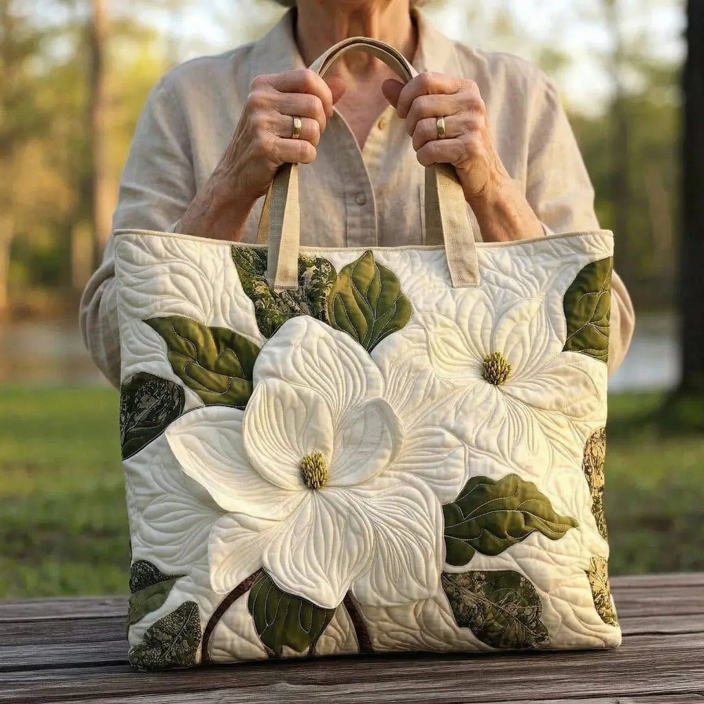 Encarnación | Bolso Tote Acolchado Artesanal Mujer Estampado Único