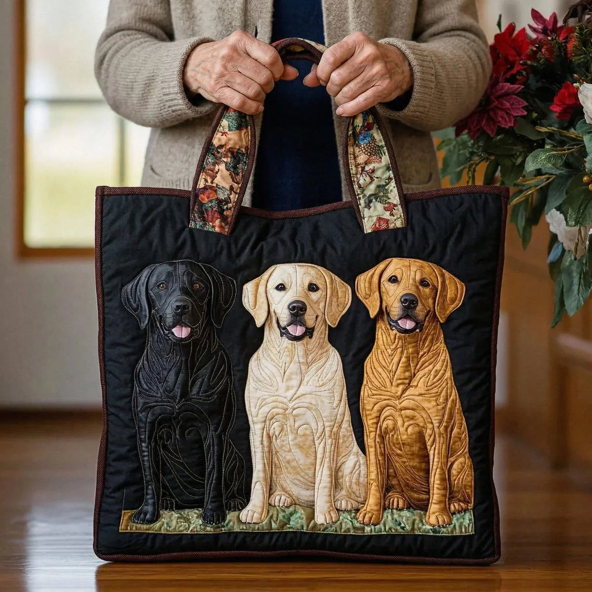 Encarnación | Bolso Tote Acolchado Artesanal Mujer Estampado Único