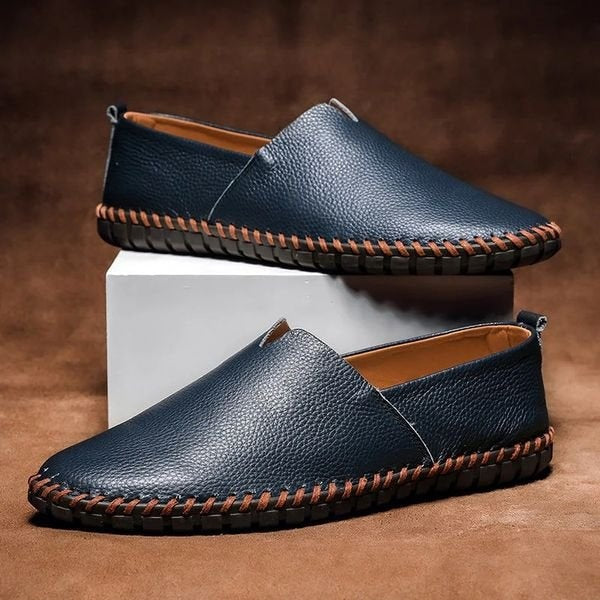 Ernesto | Sneakers de Cuero Slip-On Hombre Costuras Artesanales