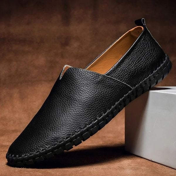 Ernesto | Sneakers de Cuero Slip-On Hombre Costuras Artesanales