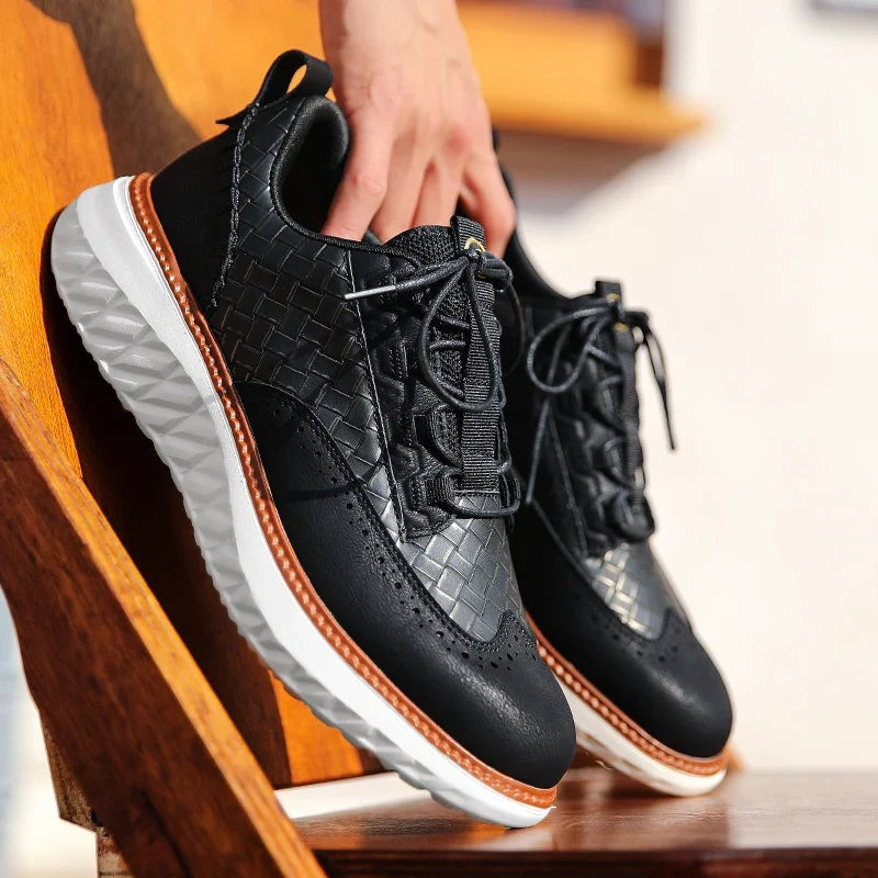 Fernando | Zapatillas Oxford de Cuero Hombre Suela Flexible