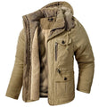 Iván | Puffer Jacket Hombre con Capucha Forro Polar Interior