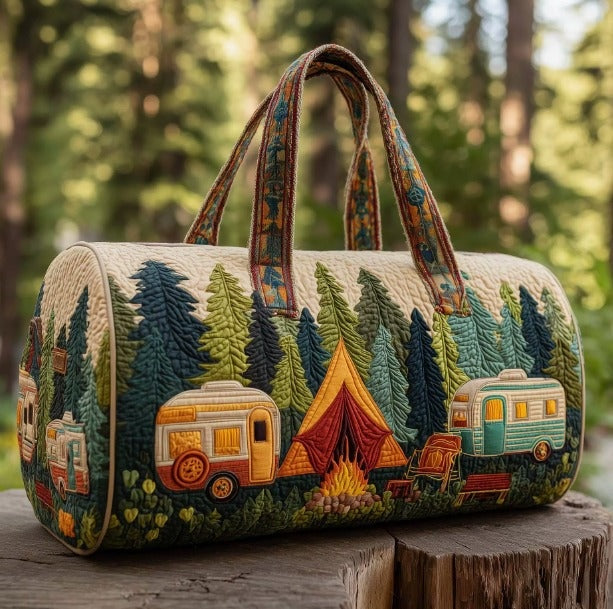 Macarena | Bolsa de Viaje de Tela Oxford Acolchada Mujer Estampada