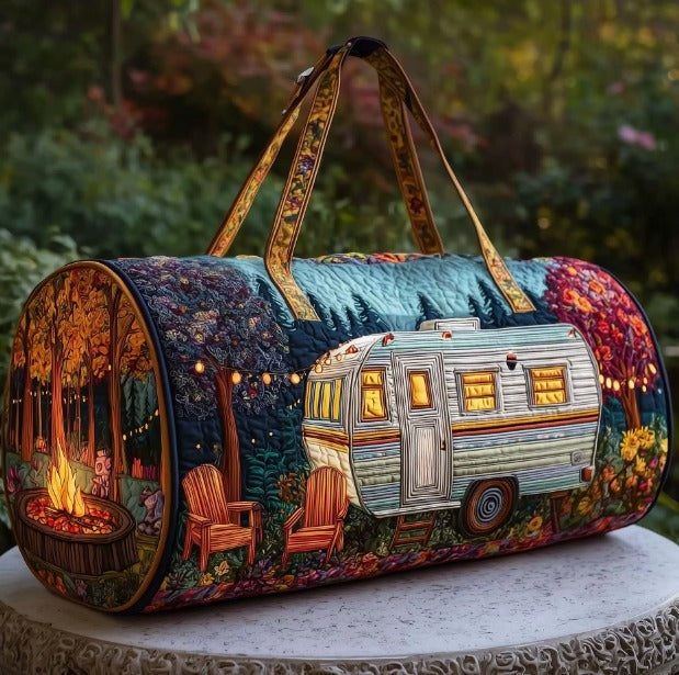 Macarena | Bolsa de Viaje de Tela Oxford Acolchada Mujer Estampada