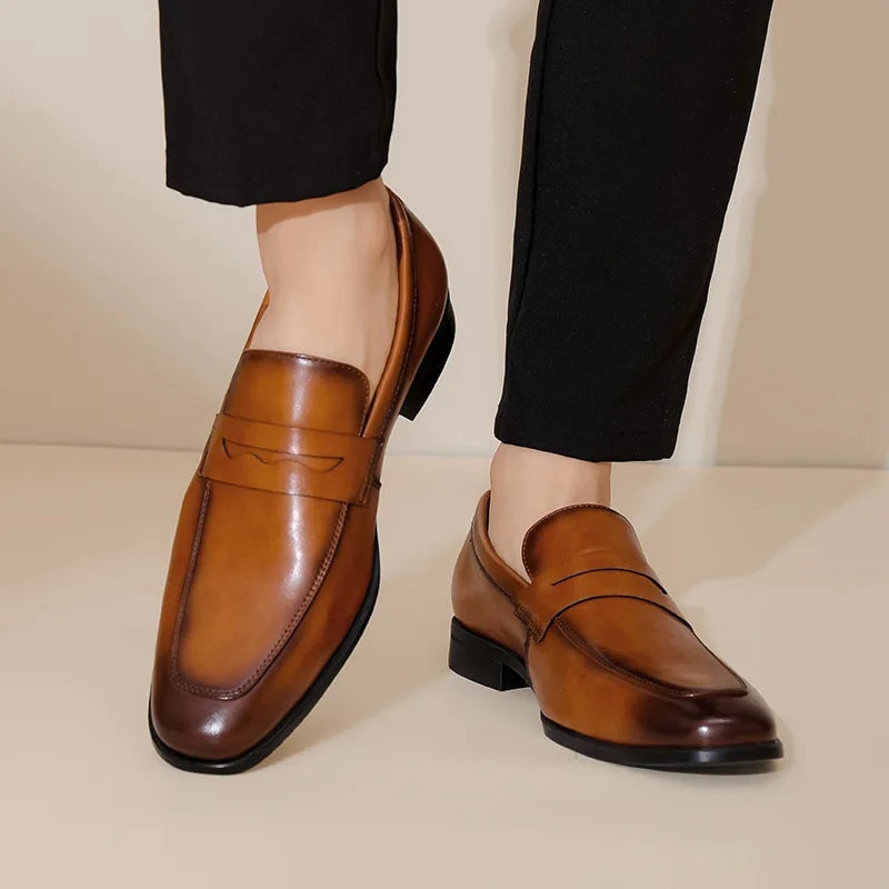 Manuel | Mocasines de Cuero Hombre Correa Penny