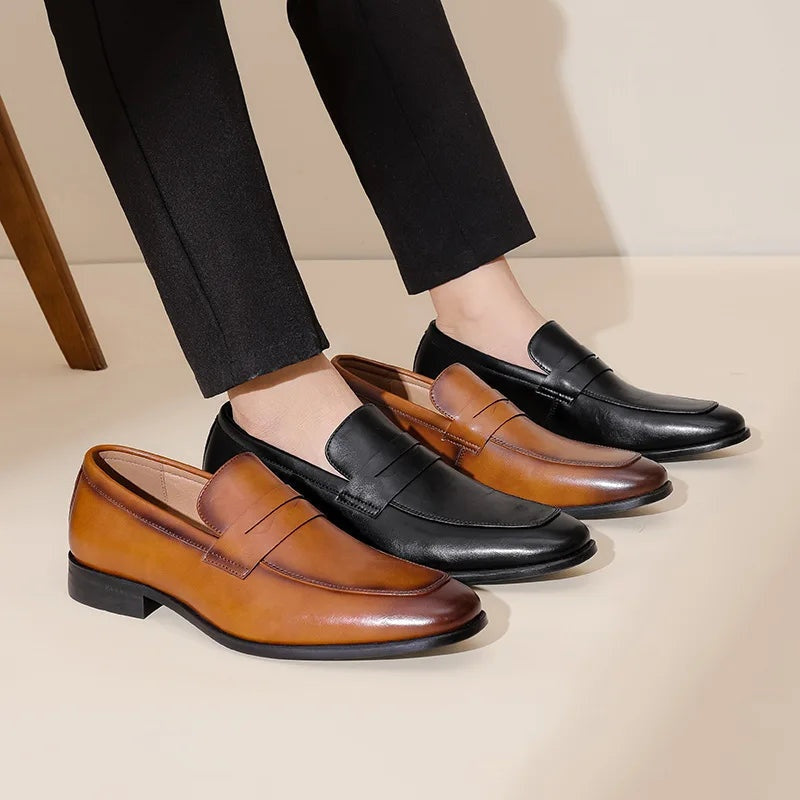 Manuel | Mocasines de Cuero Hombre Correa Penny