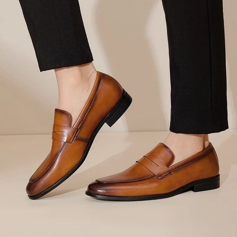 Manuel | Mocasines de Cuero Hombre Correa Penny