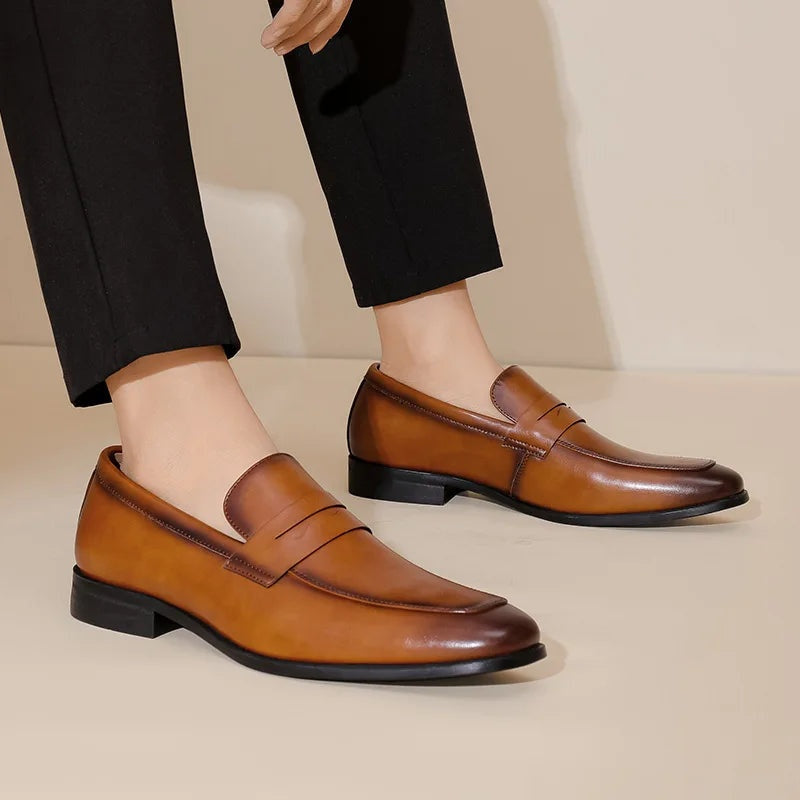 Manuel | Mocasines de Cuero Hombre Correa Penny
