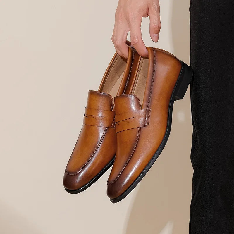 Manuel | Mocasines de Cuero Hombre Correa Penny