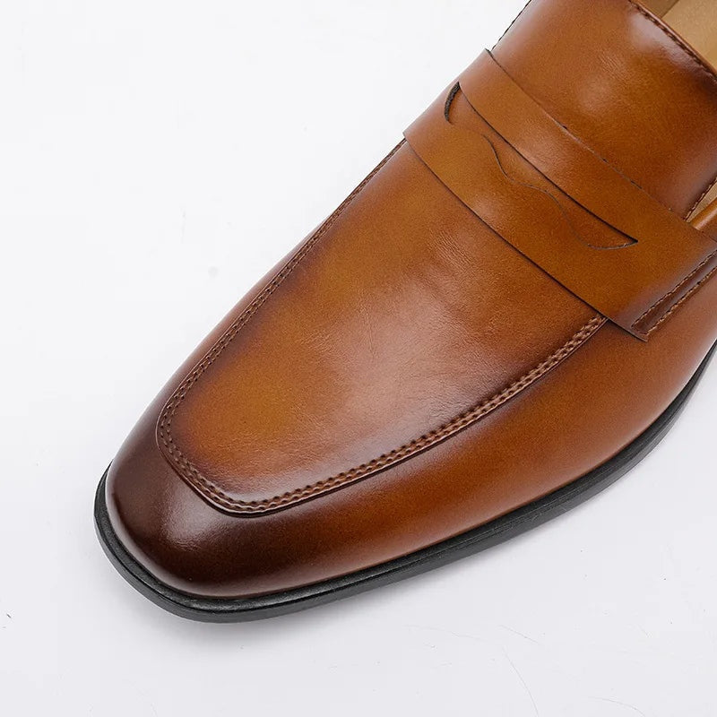 Manuel | Mocasines de Cuero Hombre Correa Penny