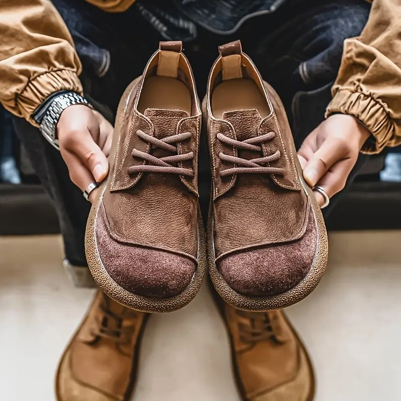 Marcos | Zapatos Derby de Ante Hombre Cordones Suela Gruesa