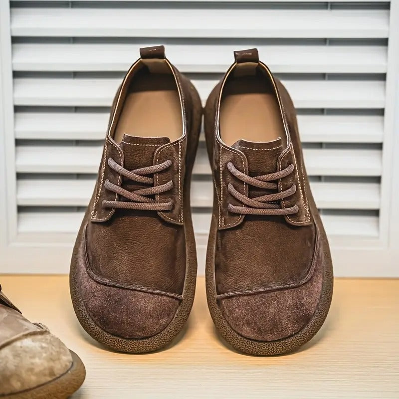 Marcos | Zapatos Derby de Ante Hombre Cordones Suela Gruesa