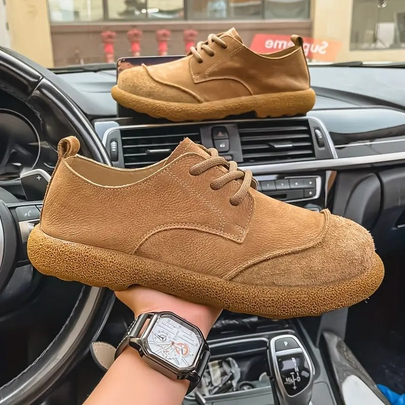 Marcos | Zapatos Derby de Ante Hombre Cordones Suela Gruesa