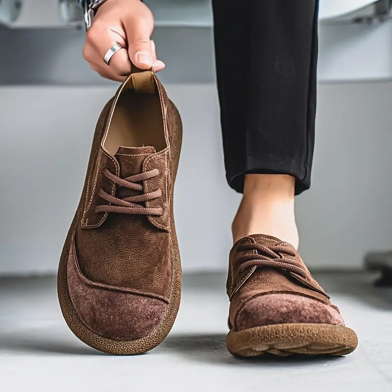 Marcos | Zapatos Derby de Ante Hombre Cordones Suela Gruesa