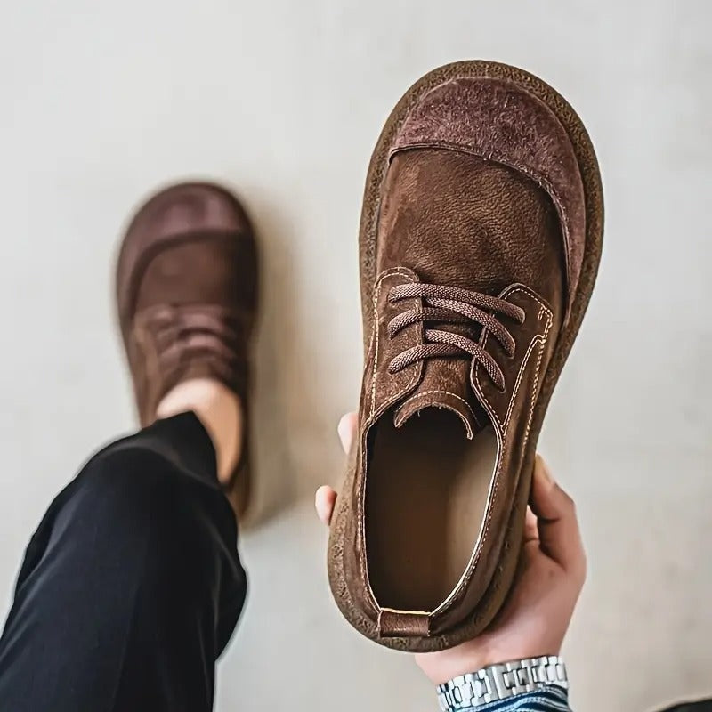 Marcos | Zapatos Derby de Ante Hombre Cordones Suela Gruesa