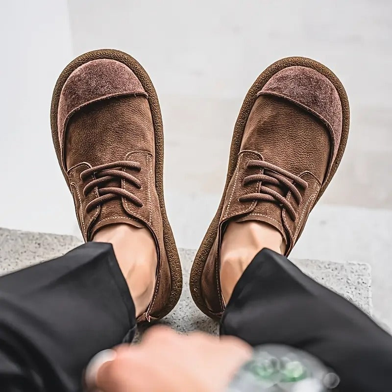 Marcos | Zapatos Derby de Ante Hombre Cordones Suela Gruesa