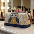 Naia | Bolsa de Maquillaje Acolchada Mujer Estampado Búho