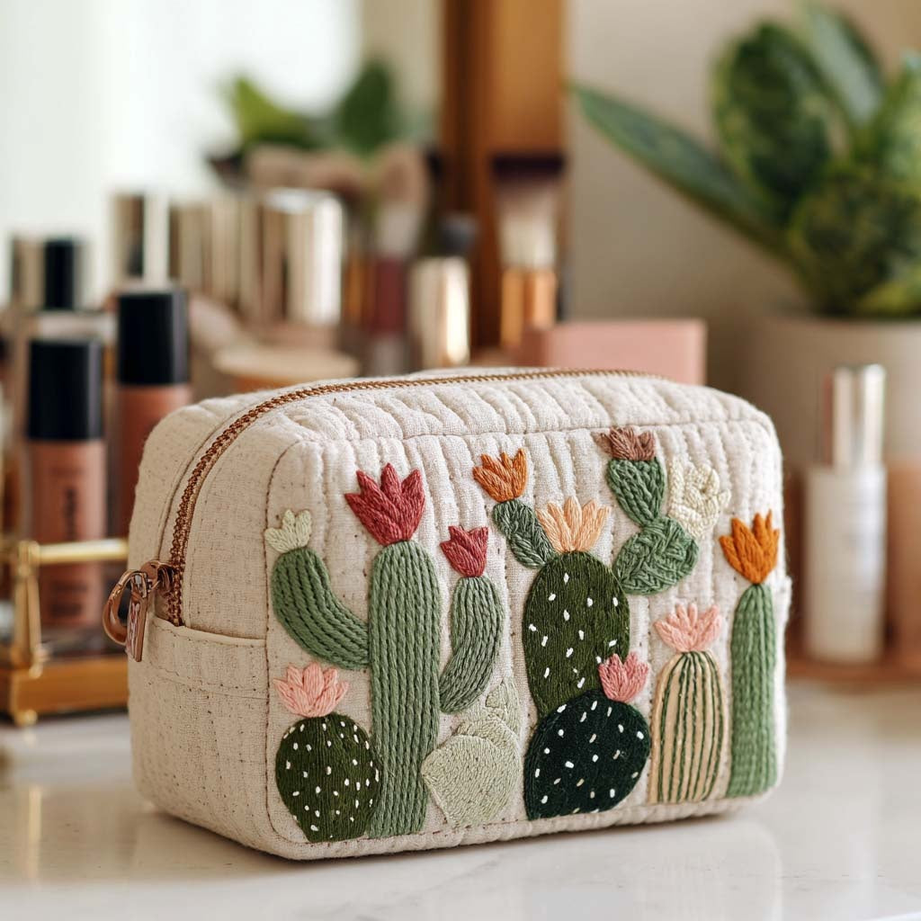 Naia | Bolsa de Maquillaje Acolchada Mujer Estampado Búho